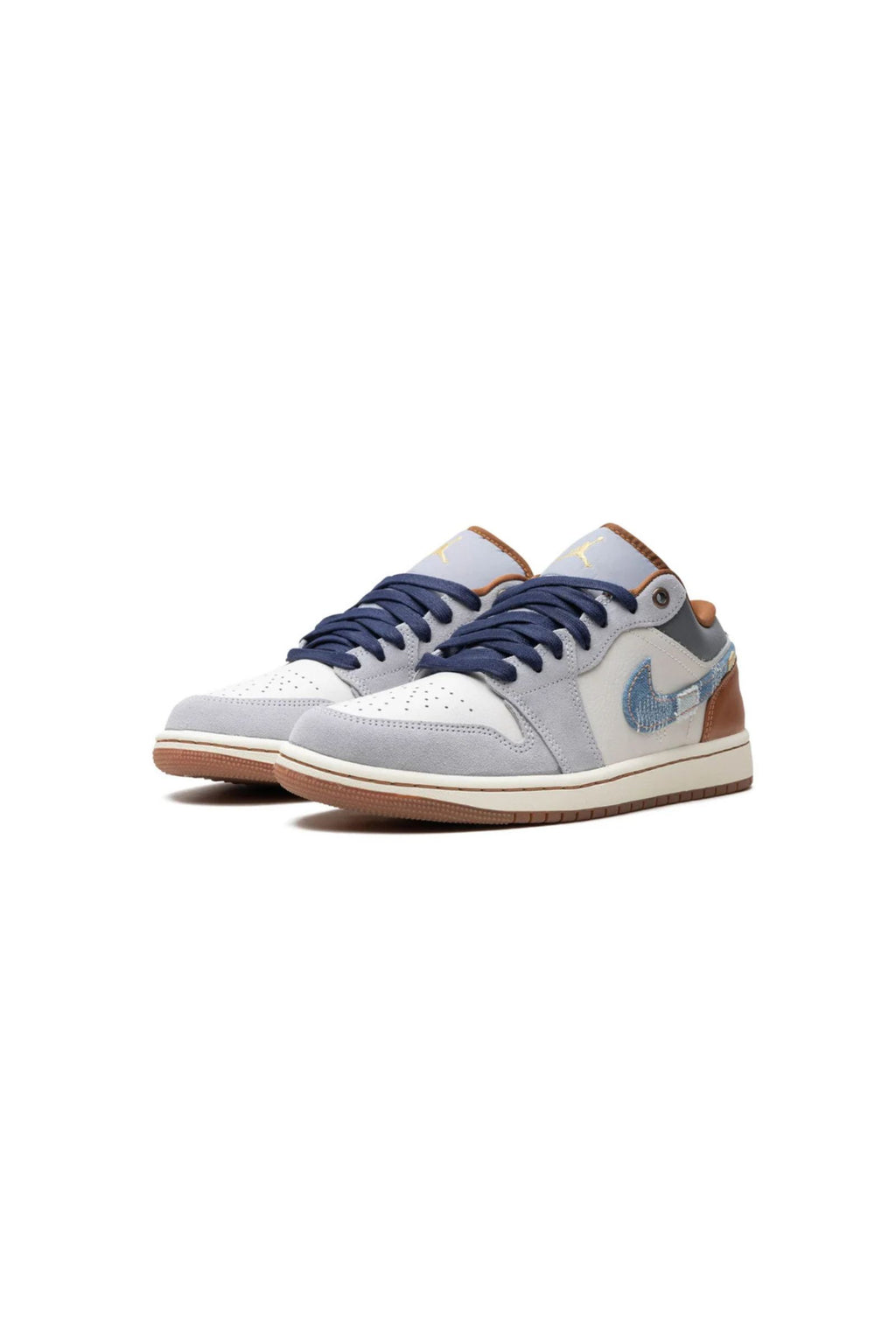 JORDAN 1 LOW SE Phantom Repaired Denim Swoosh
